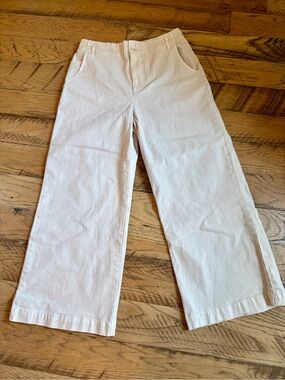 NWT YFB Young Fabulous & Broke Chino wide cropped leg pants with stretch